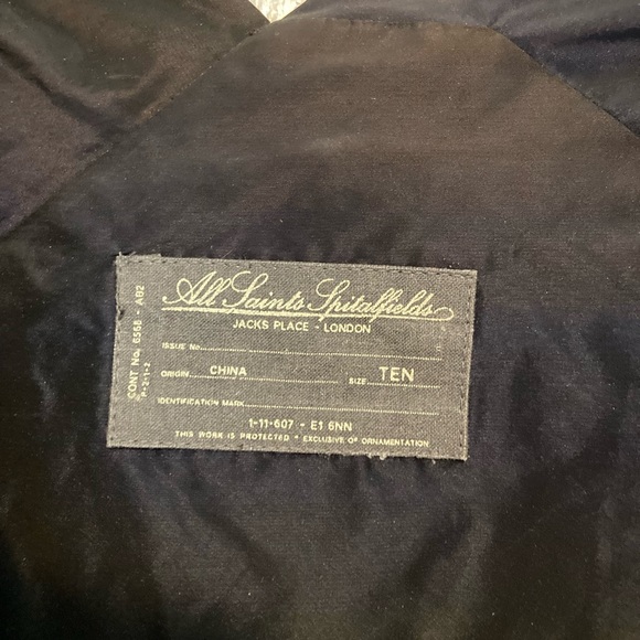 All saints asymmetrical taffeta dress - Picture 2 of 3